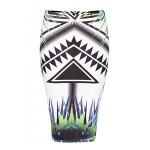 ✨Botanic Aztec Print Bodycon Pencil Skirt✨