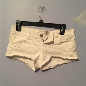 Size 3 Hollister White Shorts