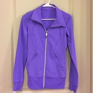 Lululemon Nice Asana Jacket Purple Sz 4