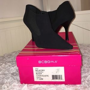 BCBG Black ankle boots