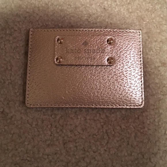Kate spade gold card holder