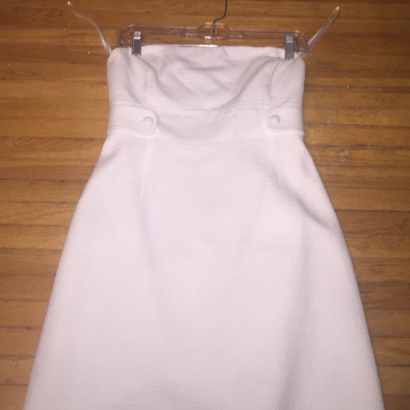 Vineyard Vines White Strapless Dress