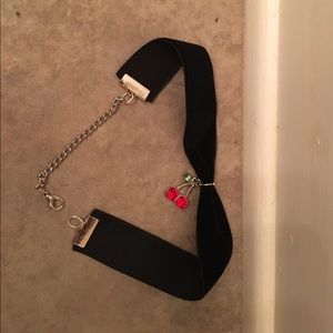 Cherry choker necklace ! Made with velvet 🍒