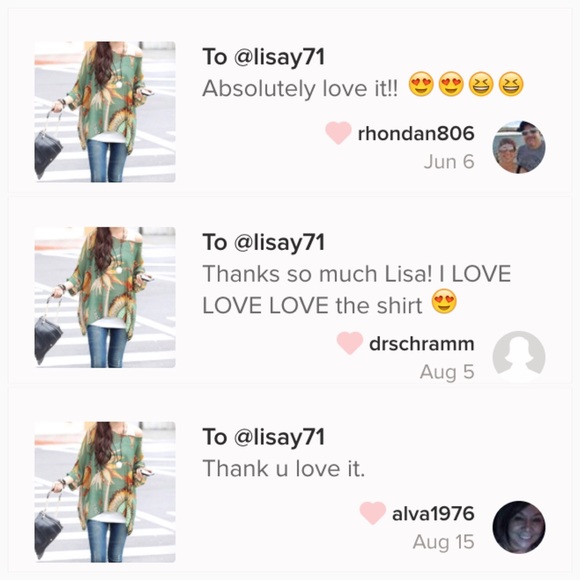 💚5⭐️ Rated 💚 Feather Print Tunic - Picture 4 of 4