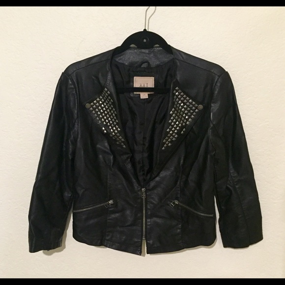 Faux leather jacket