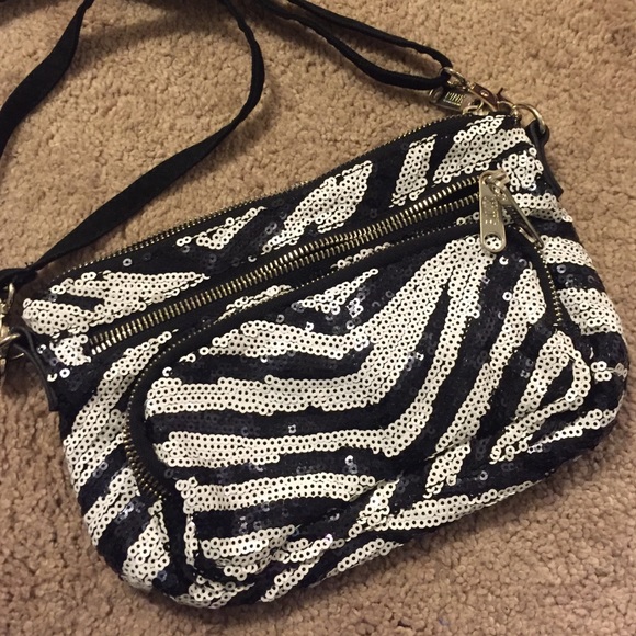 PINK Zebra Cross Body Purse