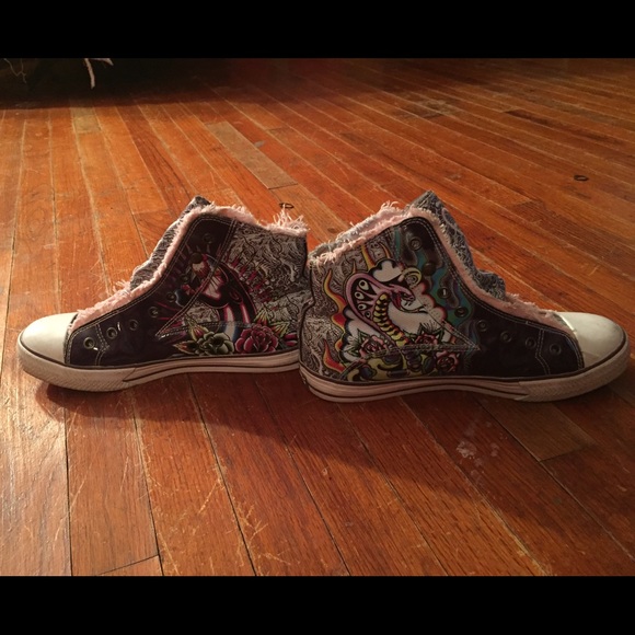 high top Ed Hardy shoes