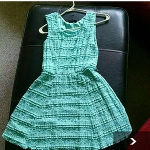 Mint green lace dress