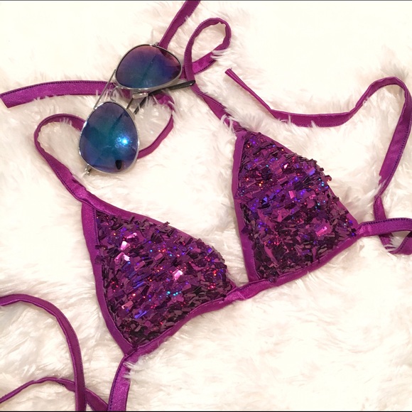 Other - Sequin Bikini Top