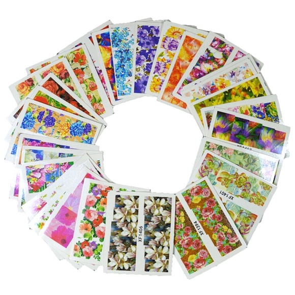 5 ⭐️ rated 5 Sheets nail art watermark stickers - Picture 1 of 4