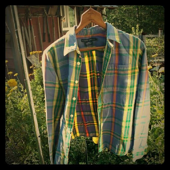 Fall favorite Ralph Lauren plaid button down