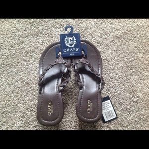 NWT Brown Chaps sandals