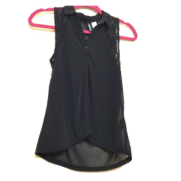 H&M black shirt, a bit on the sheer side