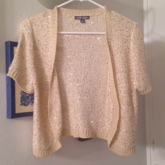 Gold sequin sweater