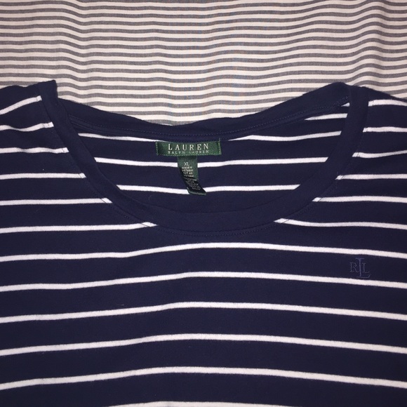 Super cute navy striped shirt! - Picture 2 of 2