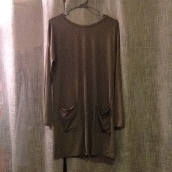 Olive colored tunic-like dress