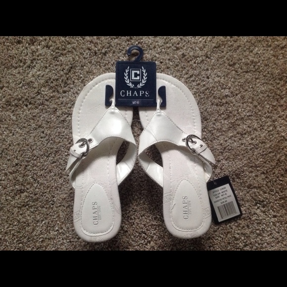 NWT White Chaps sandals