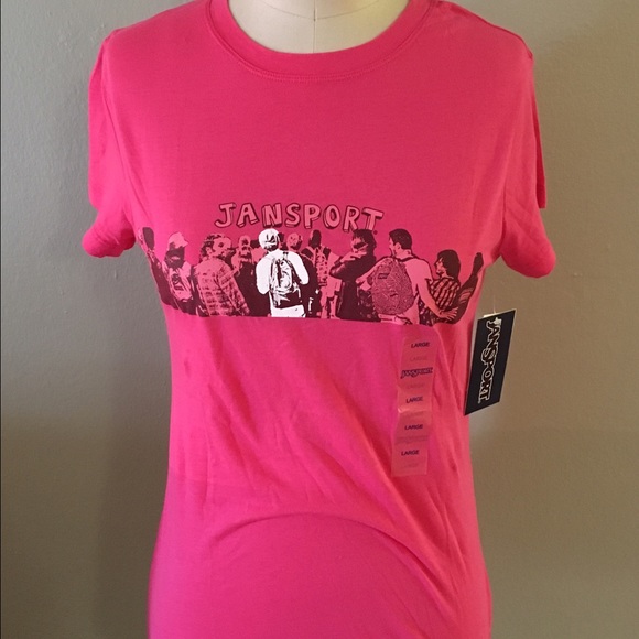 JanSport pink tee shirt