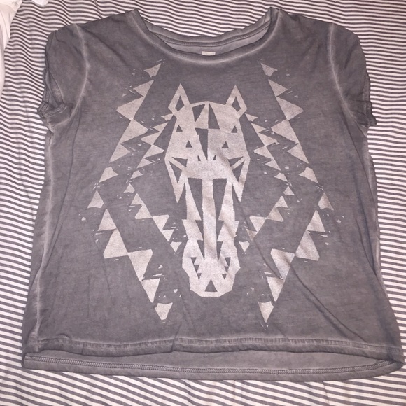 Gray Horse Graphic T - Picture 1 of 3