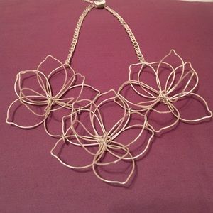 White Wire Necklace