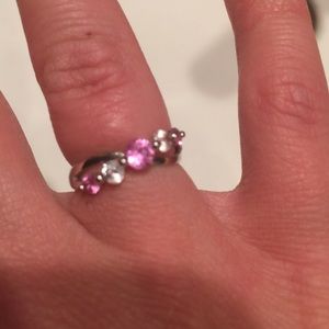 Pink and white sapphire ring! 💍