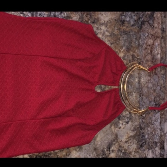 Red stretchy top