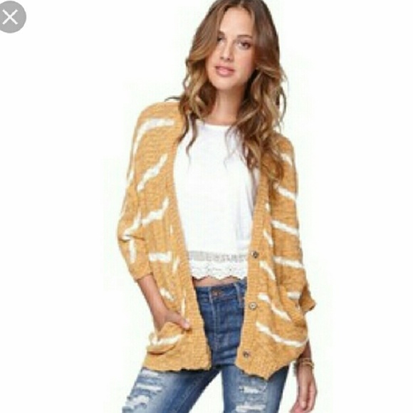 Slouchy LA Hearts button front cardigan