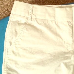 J Crew Chino White shorts
