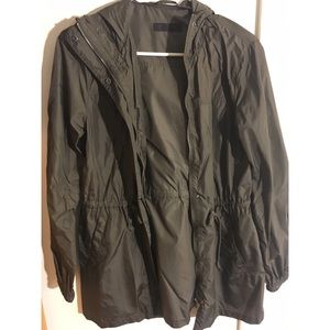 Dark olive windbreaker from UNIQLO