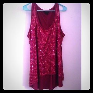 Fuchsia Sequence Tank Top