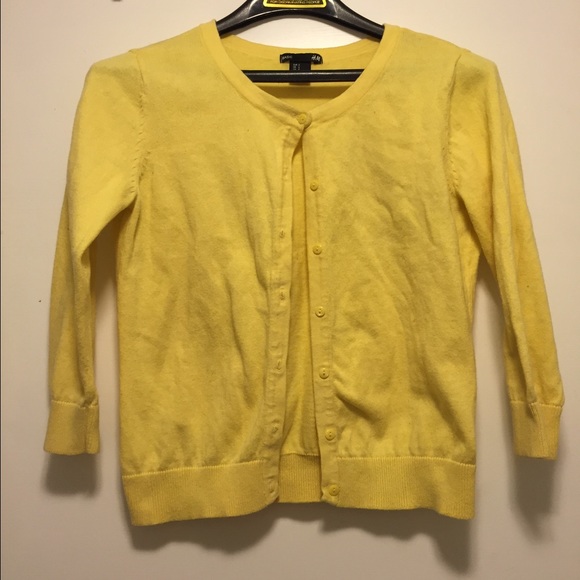 H&M Yellow Cardigan