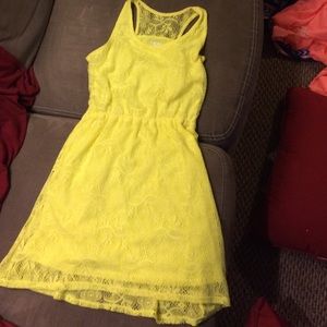 neon laced dress( never worn) extra large in kids