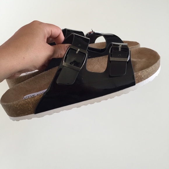 STEVE MADDEN BLACK SUMMER SANDALS SZ 10 new - Picture 4 of 4