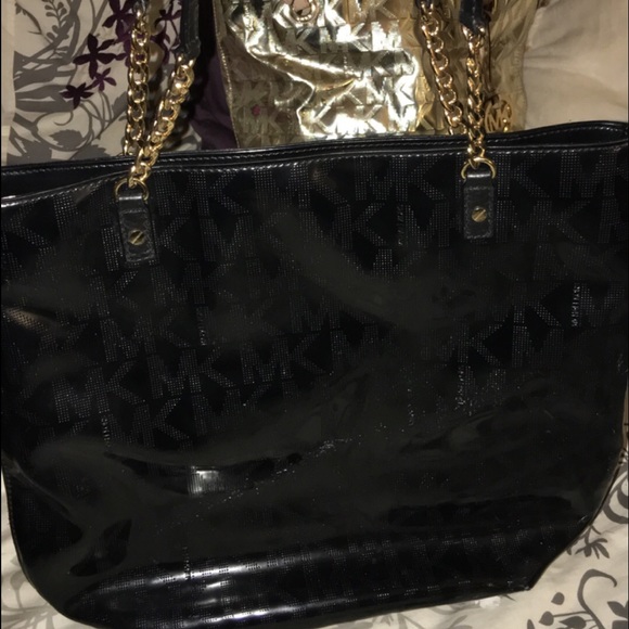 Michael Kors Black Tote Purse/Laptop Bag