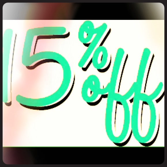 Buy one, get one 15% off!