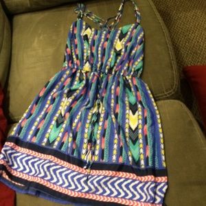 summer dress size small multi color