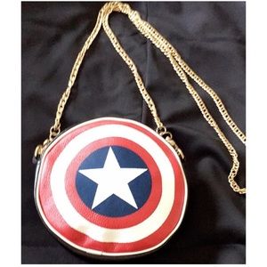 Bullseye Round chain strap purse