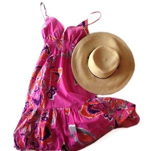 Pink ikat floral boho dress Old Navy Pink ikat floral boho dress Old Navy