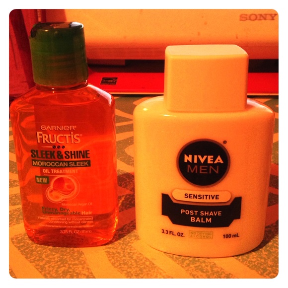 Bundle. Nivea post shave balm, garner fructis