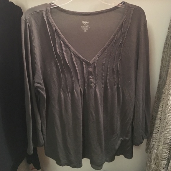Olive Green Ruffled Shirt