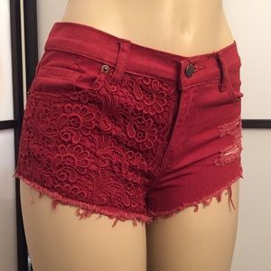 Crochet Destructed Festival Shorts