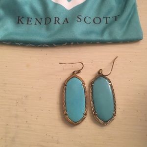 Turquoise Kendra Scott earrings