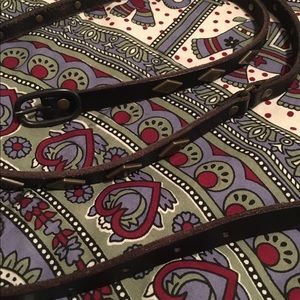 ＳＯＬＤ 💝 Joes jean leather studded belt!