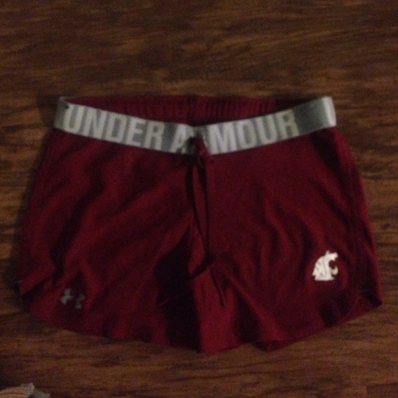 Washington State University themed running shorts
