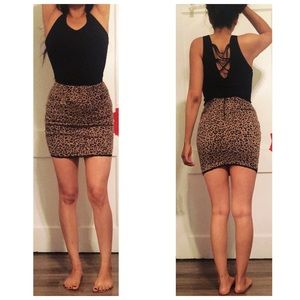 Leopard skirt