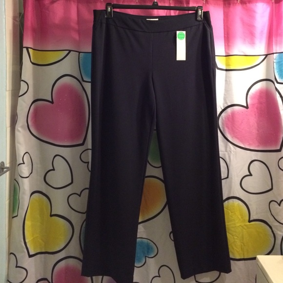 Dark Navy Blue Plus Size Trouser