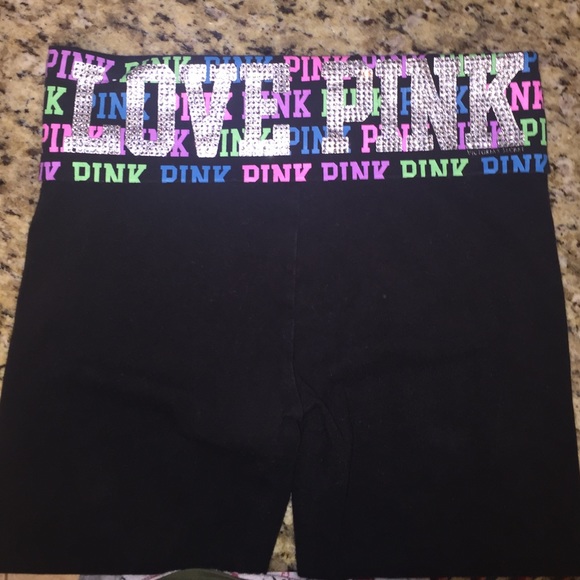 PINK VS crop leggings! Size SMALL!