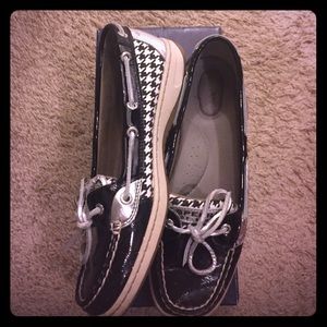 Sperry houndstooth topsiders