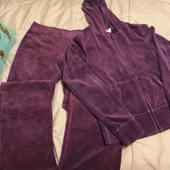 Purple sweat pants Track suit