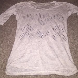 Quarter sleeve lace top